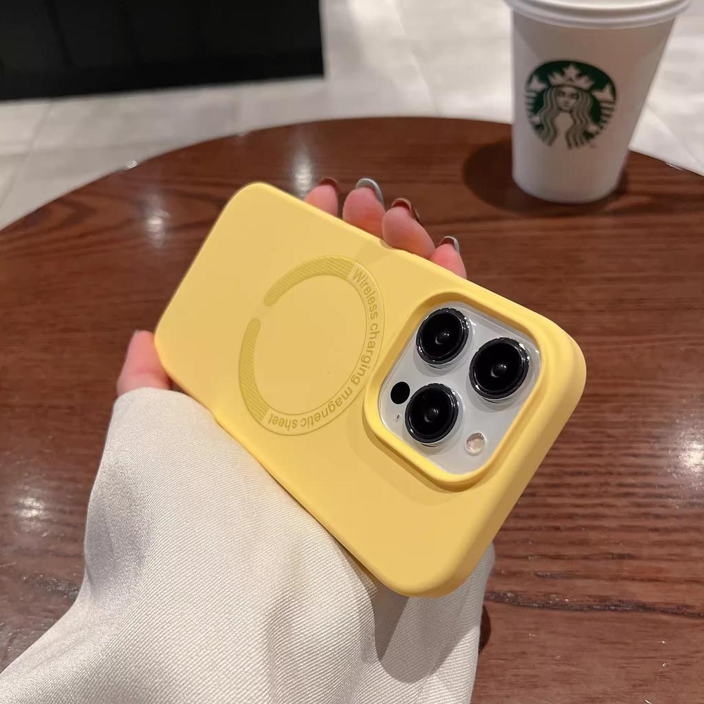 Applicable To Apple 16Promax Mobile Phone Case, Liquid Silicone Iphone15 Animation Magnetic Charging, Anti-drop 14 Protective Case