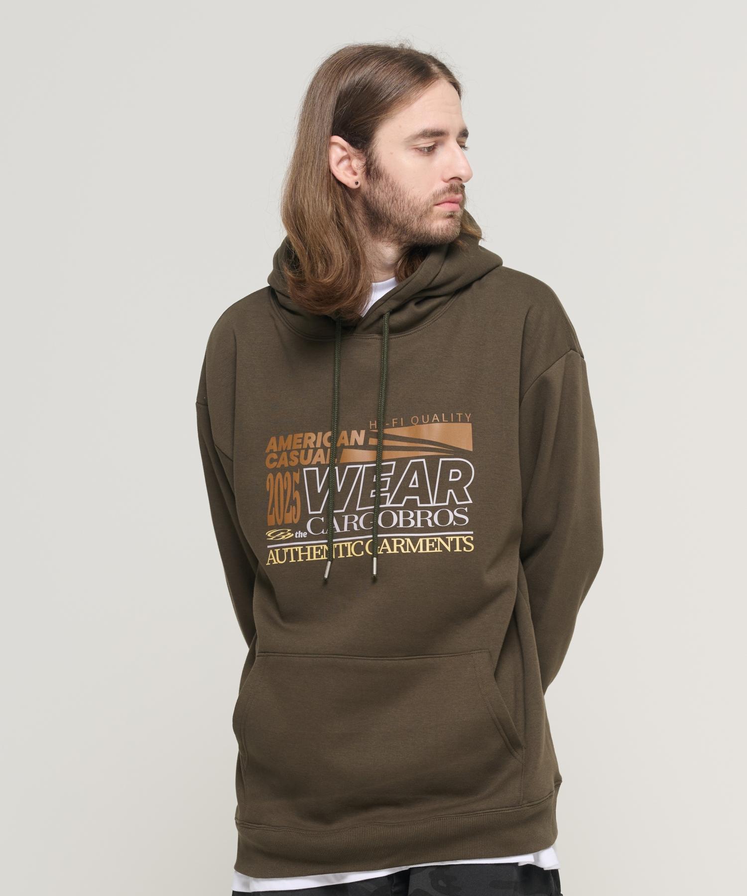 Cargo Bros Tech Garment Oversized Hoodie (Khaki) L