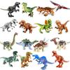 Dinosaur Building Block Model Tyrannosaurus Rex Pterosaur Triceratops Velociraptor Small Particle Assembly Children'S Toys