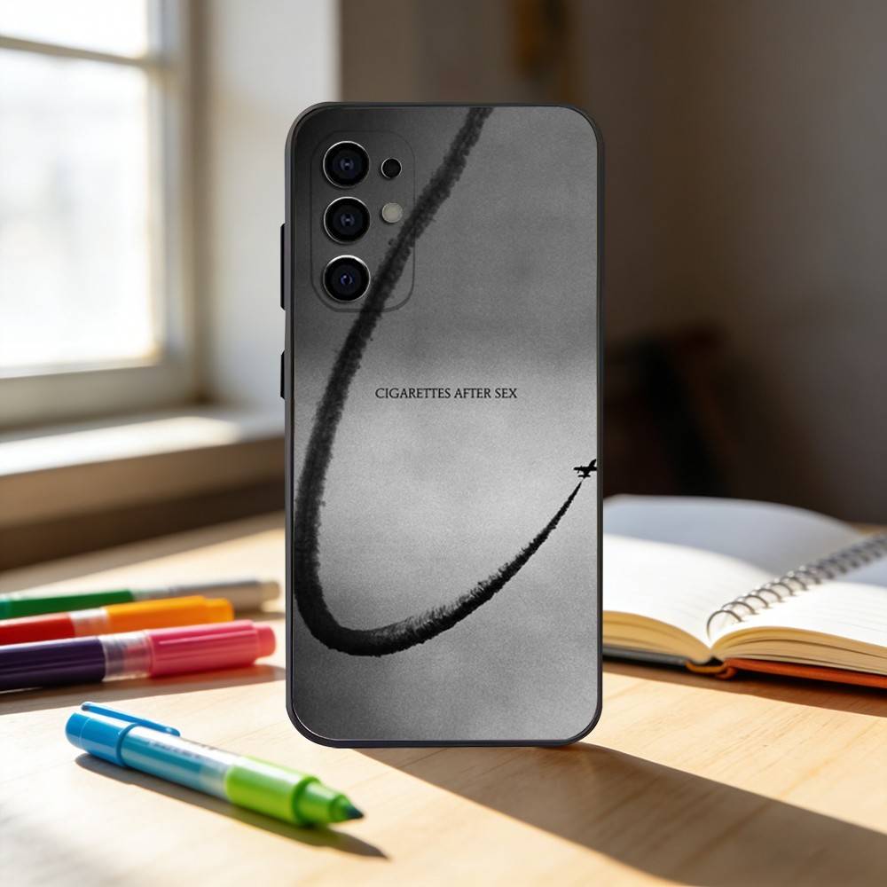 c-Cigarettes A-After Sex Band Phone Case For Samsung S25,S24,S21,S22,S23,S30,Ultra,S20,Plus,Fe,Note,10,9,5G Black Cover