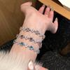 Floral Zircon Stone Womens Bracelet With Copper Material For Elegant Summer Fashion