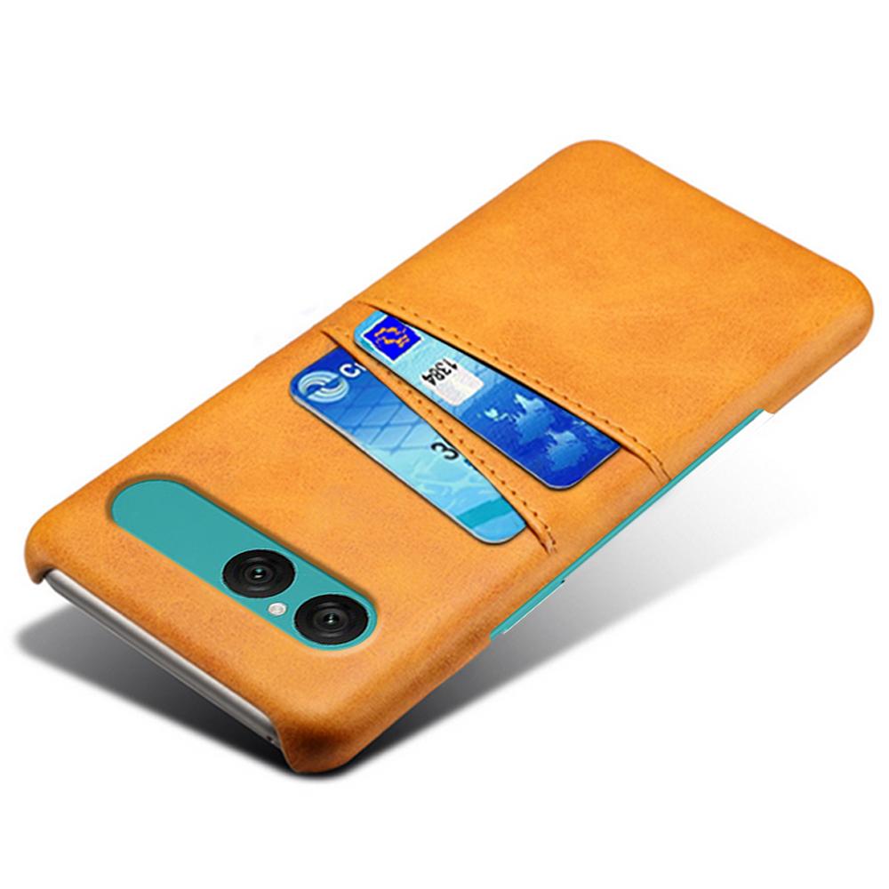 For Sony Xperia 10 VII Case Dual Card Slots PU Leather + Hard PC Phone Cover