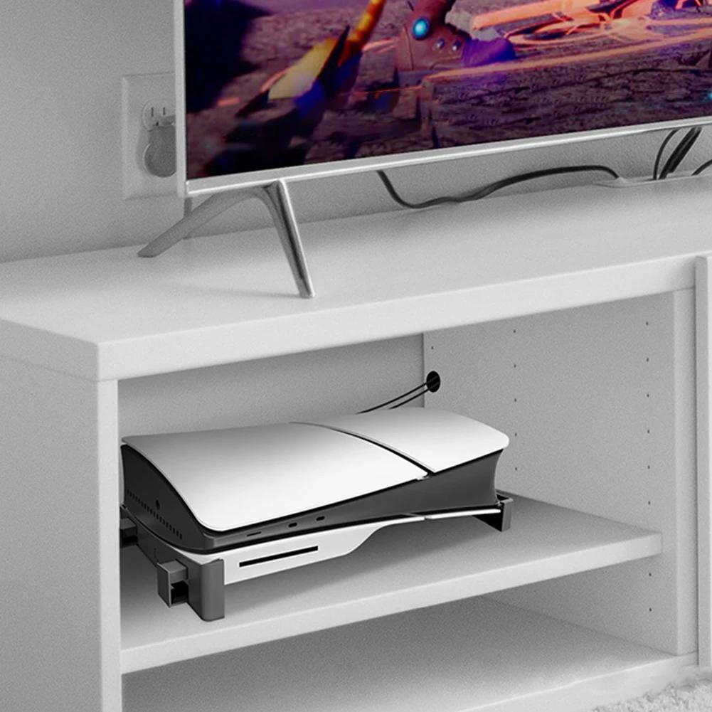 Pro PS5 Slim Holder Horizontální držák stojanu s nabíjecím portem Type-C & 4 Date Transfer USB 2.0 Hub Base pro Playstation 5 Slim