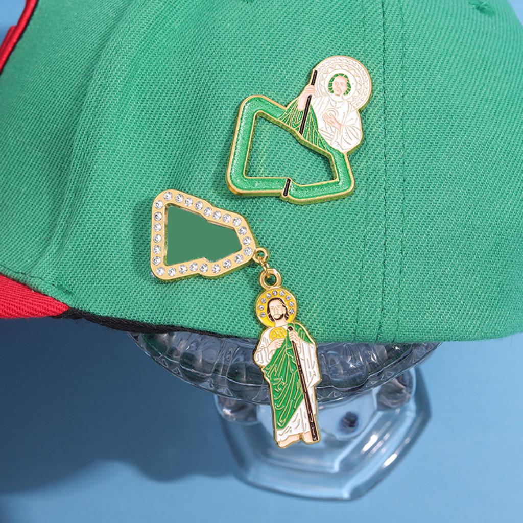 Elegant Enamel Brooch Hat Clip Breastpin Handmade Backpack Lapel Badge Accessory for Church Gatherings Or Daily Wear