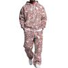 Pánská vrstvená mikina s kapucí a nákladové kalhoty Set s elastickým pasem Ležérní outfit