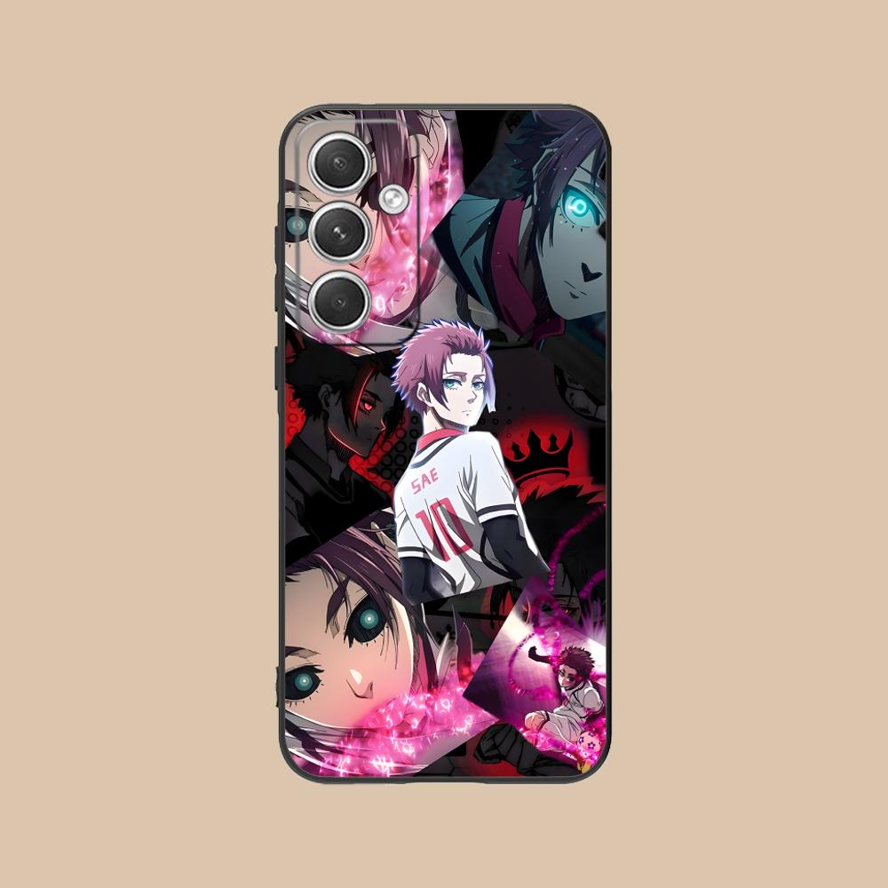 

Blue Lock Itoshi sae Phone Case for Samsung Galaxy S26 S25 S24 S23 S22 S21 S20 Note20 Plus FE Ultra Colorful Cover Cover Luxury Galaxy Note20