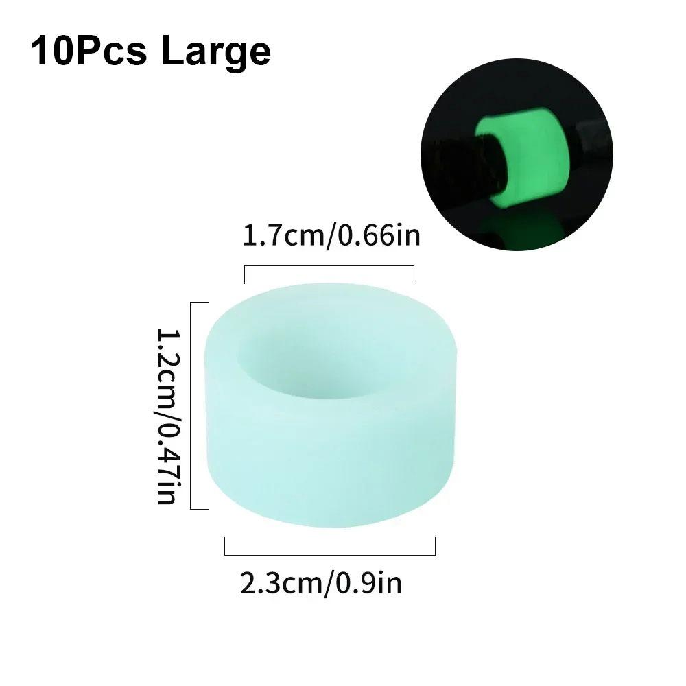 10Pcs Silicone Rod Stop Ring O-ring Absorbing Sweat Anti-Slip Tape New Fishing Accessories