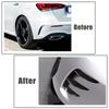 Pair Car Rear Bumper Splitter Spoilers Canard for Mercedes Benz W176 A160 A180 A200 A250 A260 A45 AMG Hatchback 2013-2018