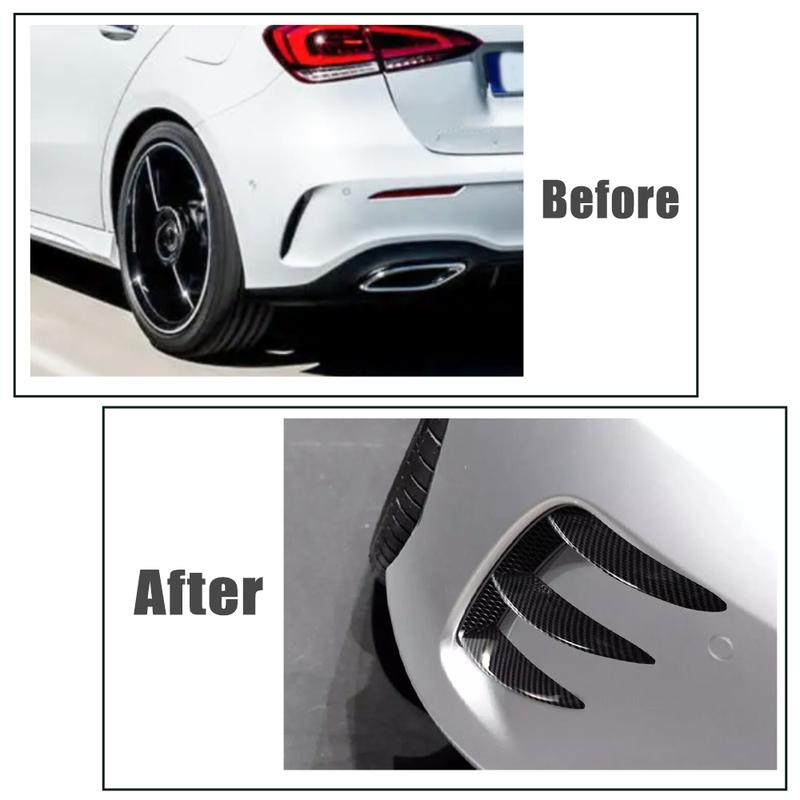 Pair Car Rear Bumper Splitter Spoilers Canard for Mercedes Benz W176 A160 A180 A200 A250 A260 A45 AMG Hatchback 2013-2018