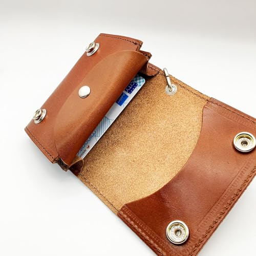 Tochigi Leder Trucker Geldbörse Doppelte Klappe Kurze Größe Schwarz