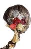 Lomeri Colors Chirimen Hair Set Perfect for and Furisode Kimono [8 Available] Tsumami-zaiku Ornaments, 14-Piece (Red) N1, Coming-of-Age Ceremonies,