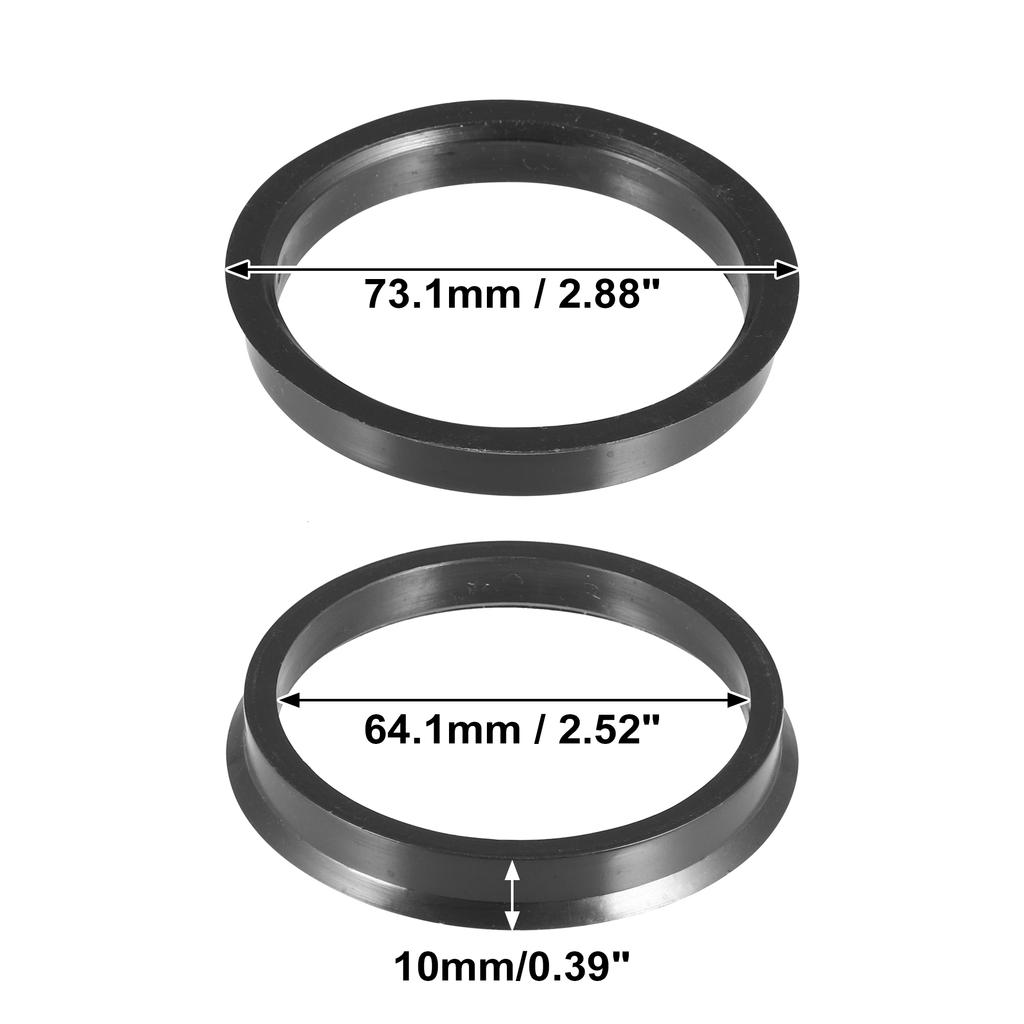 X Autohaux 2pcs Plastic Car Wheel Hub Centric Rings Wheel Bore Center 67.1-54.1 67.1-56.1 67.1-60.1 67.1-63.4 67.1-66.1mm