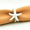 Starfish Napkin Rings White Sea Star Napkin Holders Coastal Style Napkin Rings for Beach Theme Party Dinner Party Wedding Table Decor