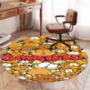 Garfield Pattern Round Rug, Indoor/Outdoor Mat, for Picnic, Gameroom, Bedroom, Office, Living Room, Home Decor Carpet, Birthday Gift