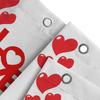Love And Hearts Shower Curtain For Bathroom Decoration