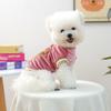 Pet Clothes Autumn and Winter Small Dog Puppies Happy Dog Cat Warm and Comfortable Clothing No. 97 Velvet Jersey - Powder
