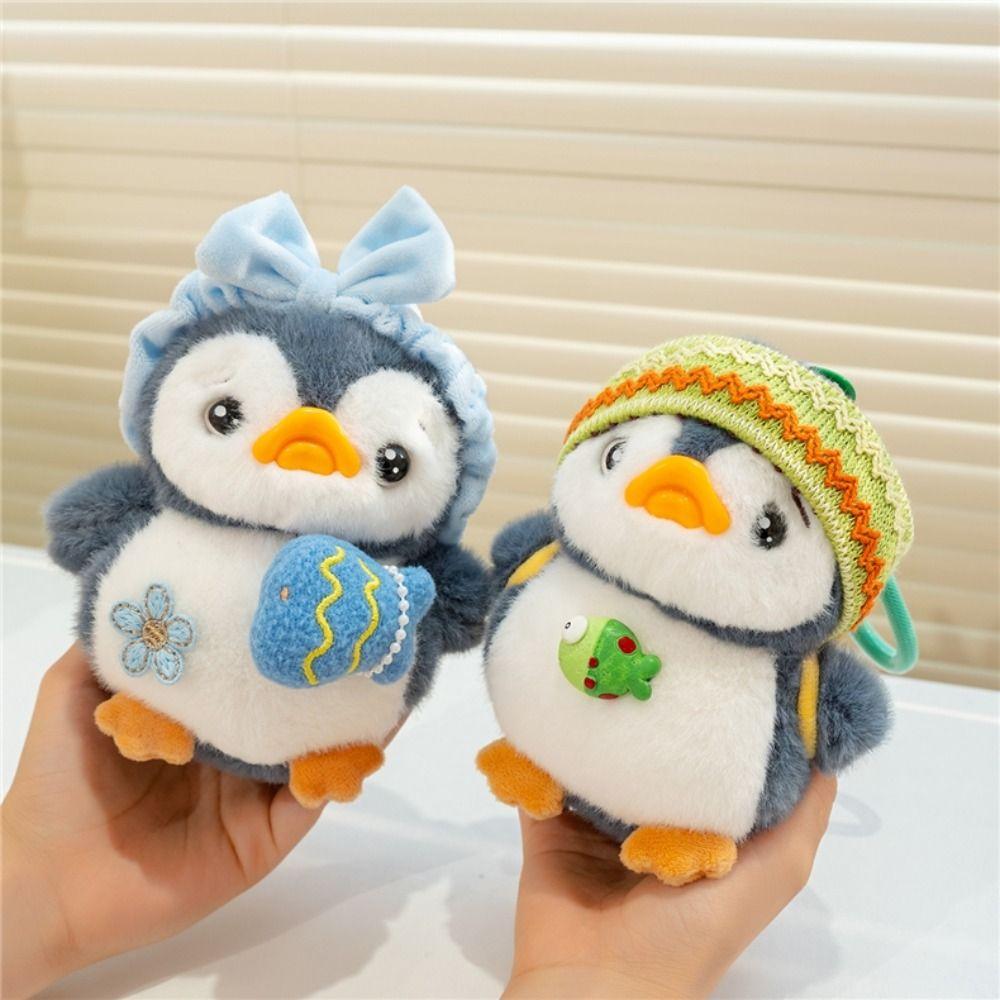 Backpack Charms Cartoon Plush Doll Pendant Animals Cute Bag Pendant Mini Penguin Keychain Gift