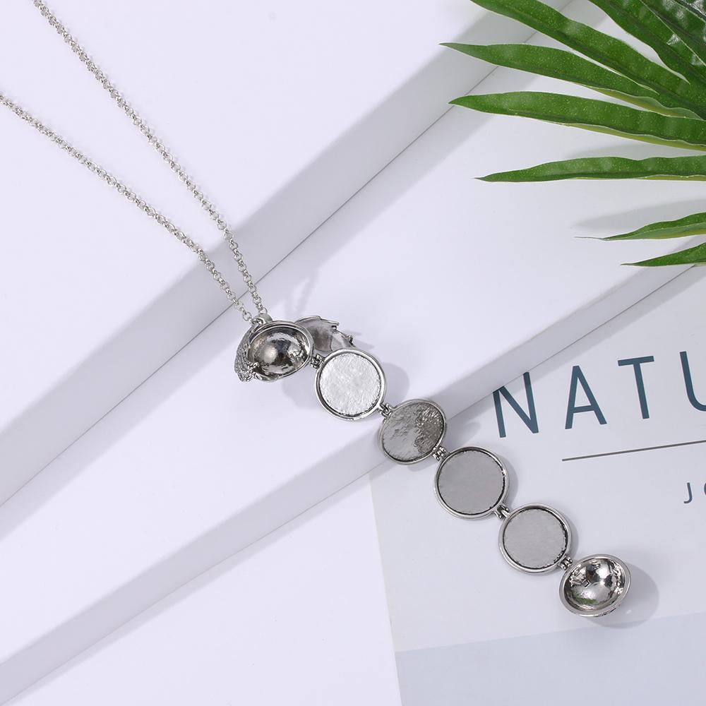 Schmuck Familienfoto Magic 4 Foto Anhänger Memory Floating Medaillon Halskette Engelsflügel Lange Kette