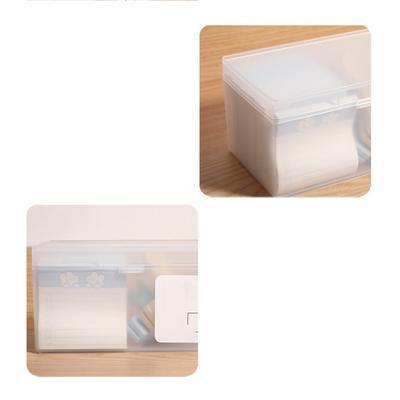Rectangle Card Storage Box Clear Card Case Holder Plastic Desk Organizer  Home Use