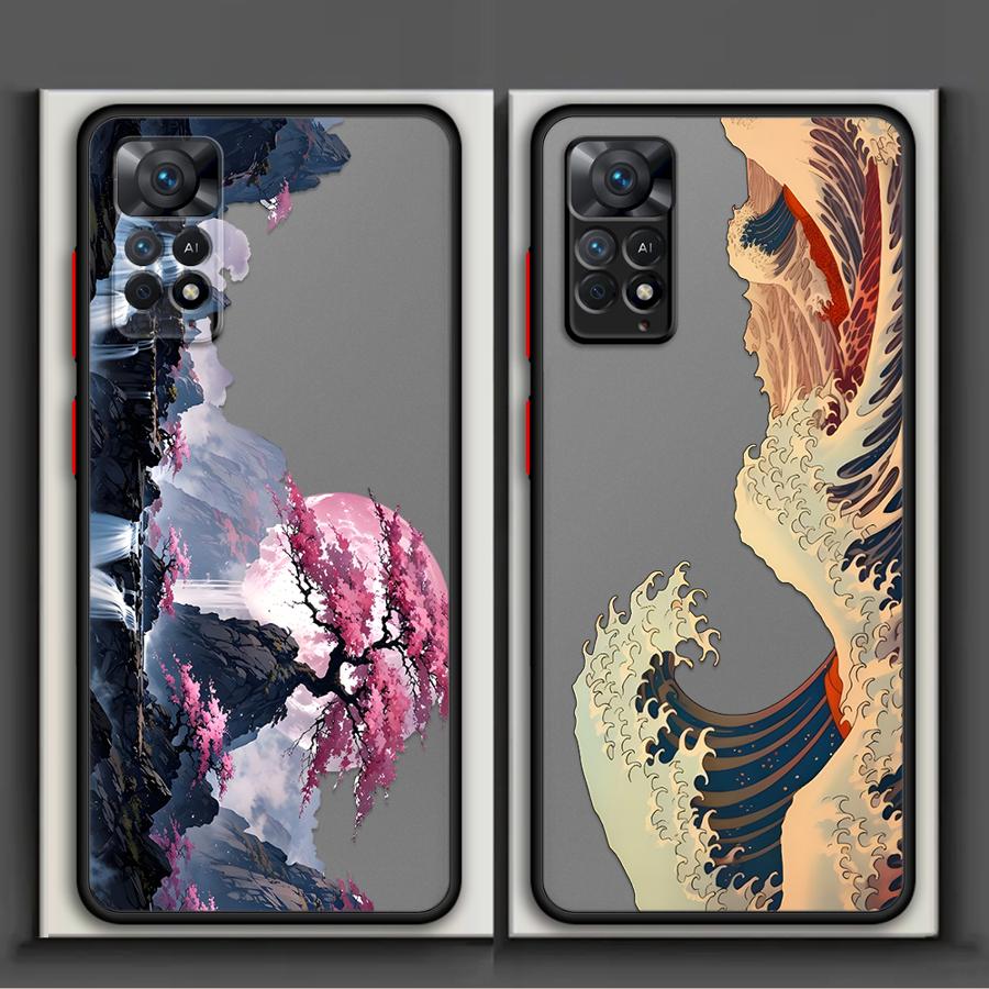 Hülle für Xiaomi Redmi Note 15 Pro 14C 14 A4 12 9S 13C 13 11 10 Funda Rückseite Handyhülle Kreative Landschaftsansicht