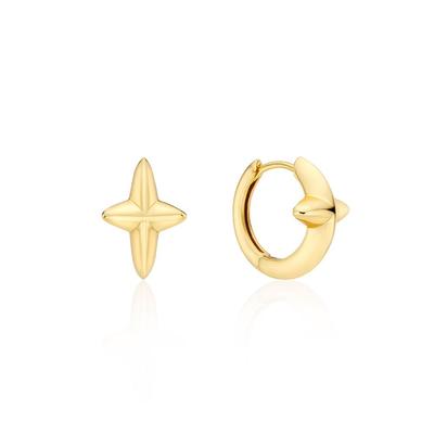 Nova Silver (Y) One-Touch Earrings Hl1E52114Y9Xxx