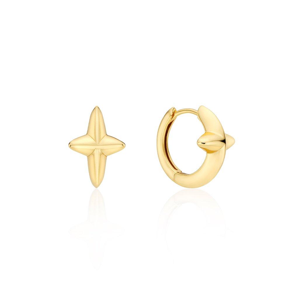 Nova Silver (Y) One-Touch Earrings Hl1E52114Y9Xxx
