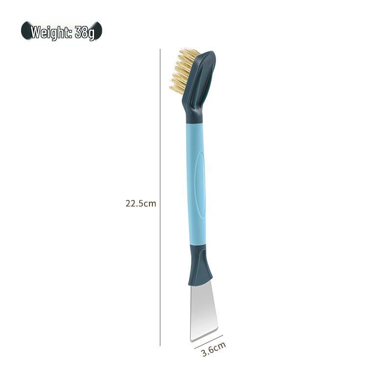 Multi-Functional 3-in-1 Steel Wire Brush with Scraper for Stubborn Crevice Cleaning