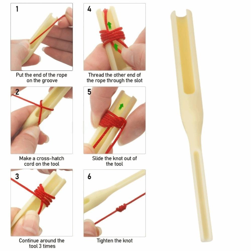 Professional Pla Rose Knotting Tool Flower Tying Ergonomic Design Hand Rope Tools Portable Weaving Tools Beginner