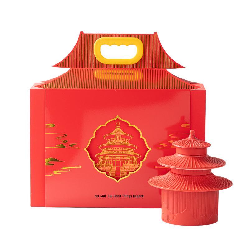 Forbidden City Cultural Tea Set Gift Box - Elegant Gongfu Tea Set for Holidays, Housewarming, and New Year Souvenirs