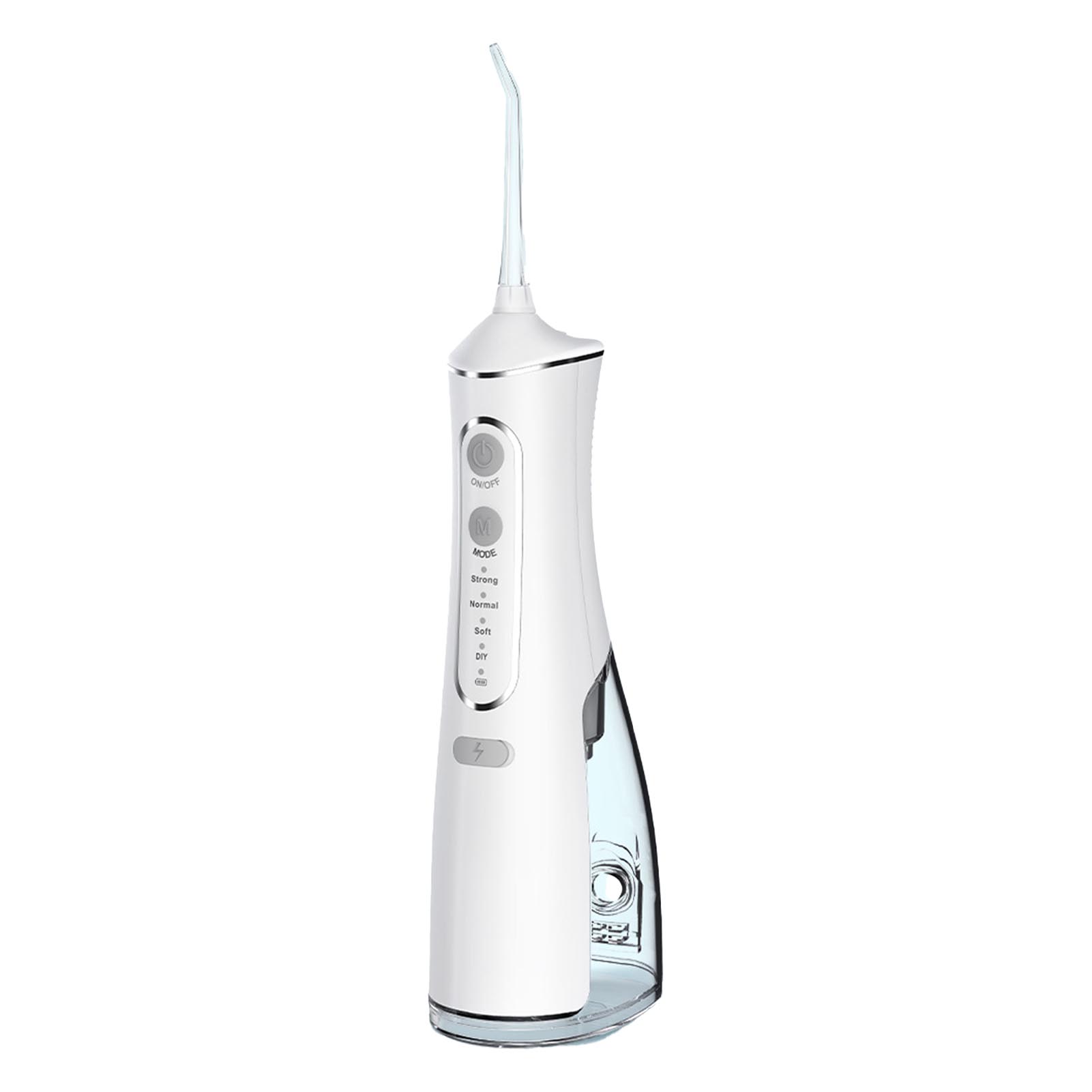 

Электрический ирригатор для зубов с 4 передачами, регулировкой давления, глубокая очистка полости рта, очиститель, английский, белый