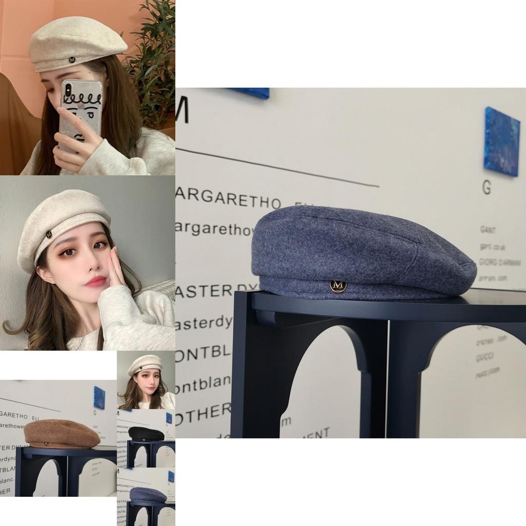 Stylish Women's Beret Hat For Fall And Winter Cozy British Wool Felt Cap