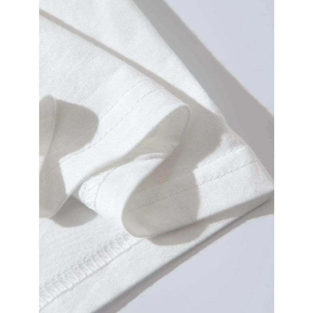 'Smile Mood' Print, Men's Casual Crew Neck Short-Sleeve Fashion Summer T-Shirts Tops, Men's Outfits Tee,Regular Oversize Tees