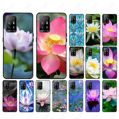 Housse de téléphone souple LOTUS FLOWERS pour oppo Realme 8Pro 6PRO 6i 7pro 9i 9pro C11 C21Y C21 C25Y C25S C3 Q3S XT Coque