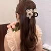 Damski klips do włosów Przyjazny dla skóry gazowy kwiatowy klips do włosów Trwały klips typu "szczęka" do półupięcia kucyka dla kobiet Kok