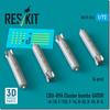 Reskit Gator Cluster Bomb Set Plastic Model Parts 1/72 CBU-89A 4-Piece RSK72-0514 (Airplane)