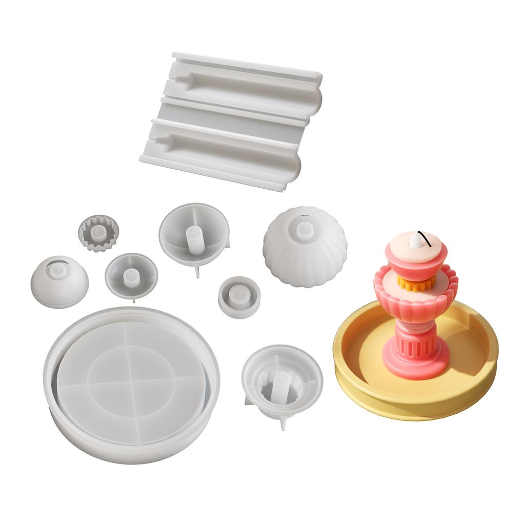 Silicone Candle Molds Crafting Molds Unique Candlestick Moulds Silicone Texture Perfect for Home Decors and Celebration