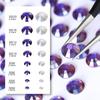 Neue Farbe Phantom Lila Aurora Ab Nail Art Strassstein Mehrere Größen Optional 1440 Abgepackt Pujiang Flachboden-Diamant