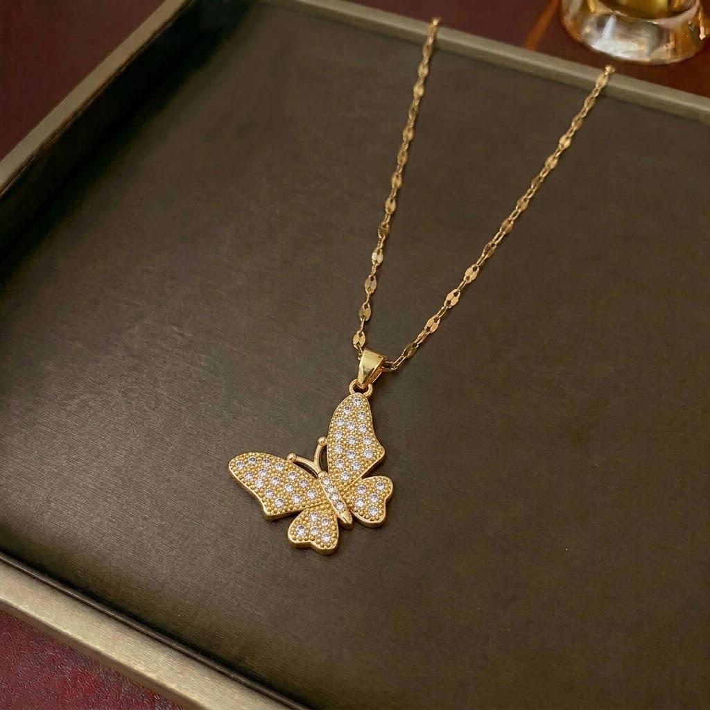 Women's Retro Zodiac Birthstone Moon Rabbit Necklace – Zircon Pendant for Valentine's & Qixi Festival