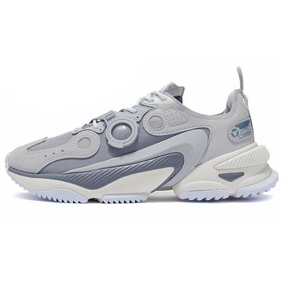 Li Ning Star Cloud M1 Shock Absorbing Non-Slip Wear-Resistant Lightweight Low-Top Sports Casual Shoes Men Sneakers Gray AGCR225-1