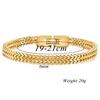 European & American Hip Hop 6MM Dragon Bone Snake Chain Bracelet - Fashionable Titanium Steel