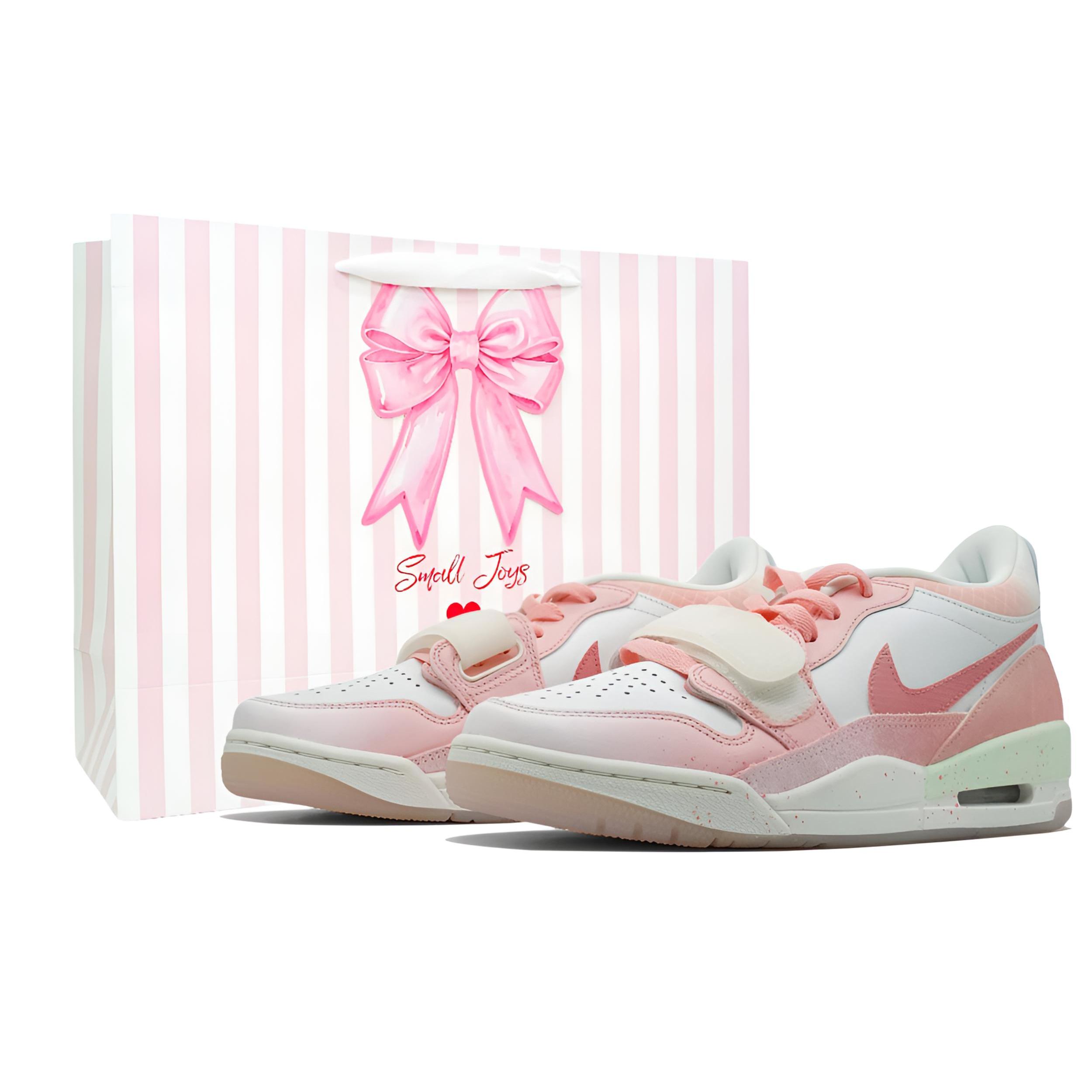 

Jordan Legacy 312 Pink Glow Abrasion Resistant Low top Vintage Basketball Shoes Women s HF3182-100(Team1321-SBOX) 35.5