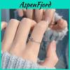 Einzigartiger geometrischer Kupferring Verstellbares offenes Design Für Frauen Trendiges Modeaccessoire