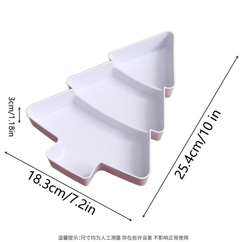 Formă Brad de Crăciun Living Bomboane Gustări Nuci Semințe Fructe Uscate Farfurie de Plastic Vase Bol Farfurii de Mic Dejun Tavă Veselă