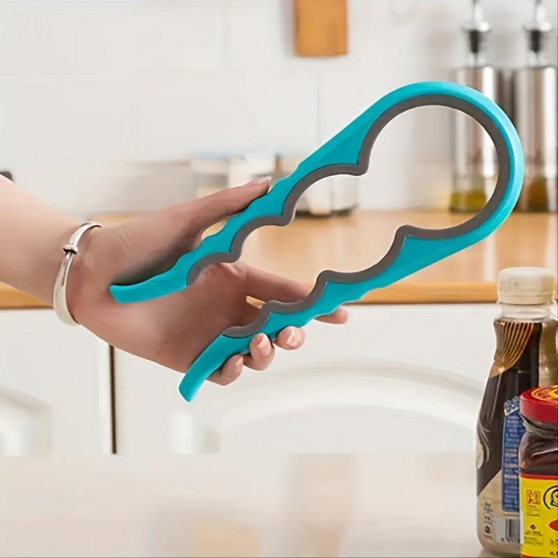 4-In-1 Multi-Purpose Can Opener with Non-Slip Grip - Ideal for Beer Bottles and Cans In Home Kitchens