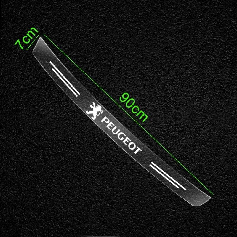 For Peugeot Transparent Car Trunk Badge Protective Sticker For Peugeot 206 308 307 208 207 3008 2008 508 407 301 406 408 607 Car