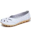 Women's large-sized 44 fashionable casual 100% genuine leather breathable spring and summer sandals, loafers and leather shoes
