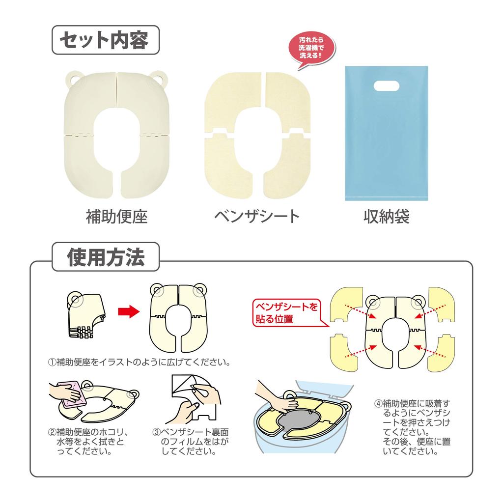 Sanko Foldable Auxiliary Toilet Potty Toilet Training Suction Toilet Seat Yellow Made In Japan R-42