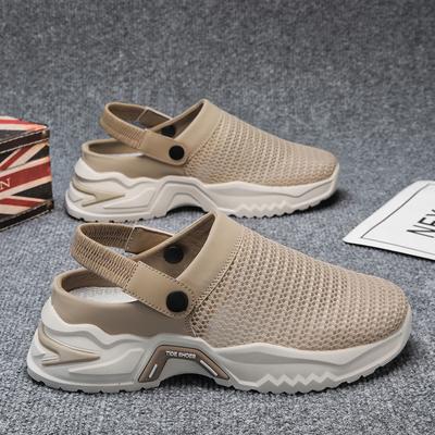 Nya Sommar Andningsbara Sandaler Nät Yta Strandskor Fritid Ihåliga Slitstarka Ramskor Slip-On Bekväma Casual Sneak