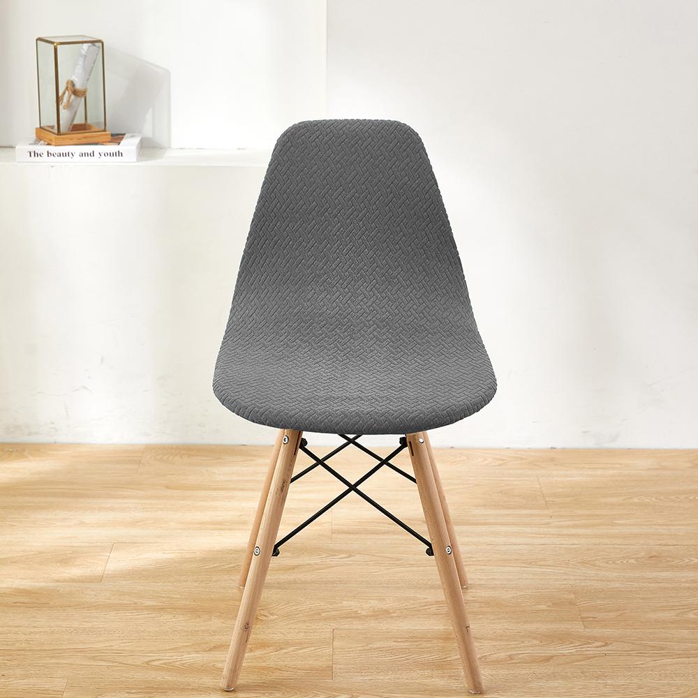 Wasserdichte Jacquard-Shell-Stuhlhussen, Spandex-Rückenlehne-Sitzbezug für Wohnzimmer, Büro, Bar, Bankett, Dekoration, Staubschutz, 1 Stück