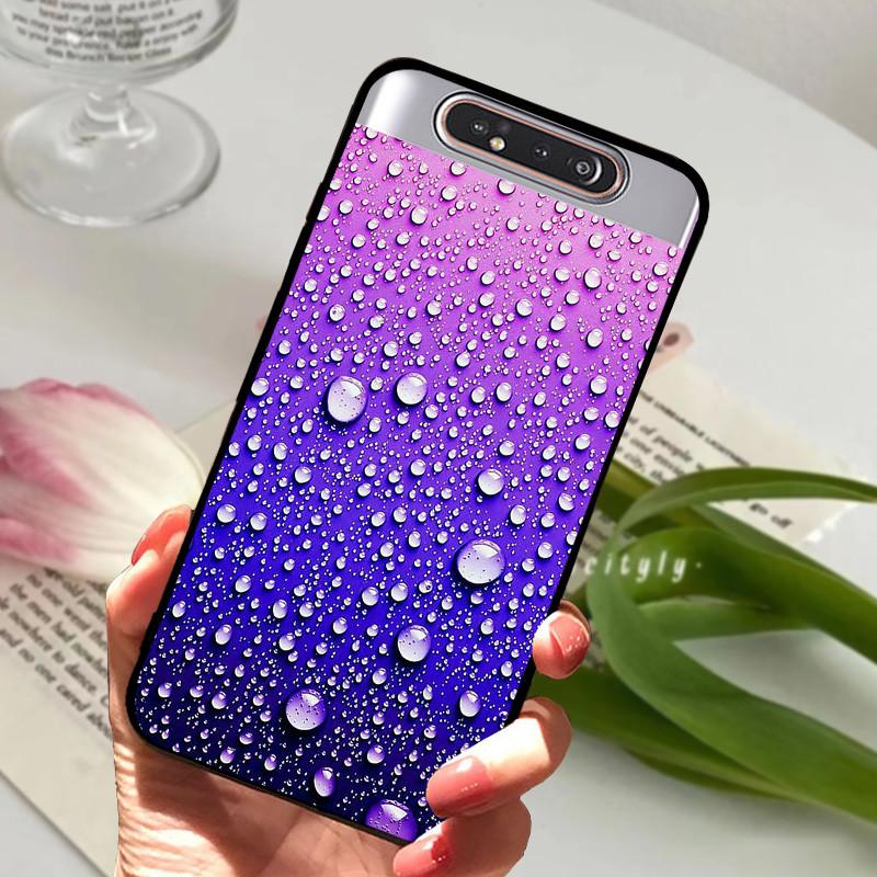 Per Samsung Galaxy A80 Custodia A 80 Antiurto Morbida TPU Silicone Copri Telefono Per Samsung Galaxy A80 Funda A80 2019 Capa Cartone Animato